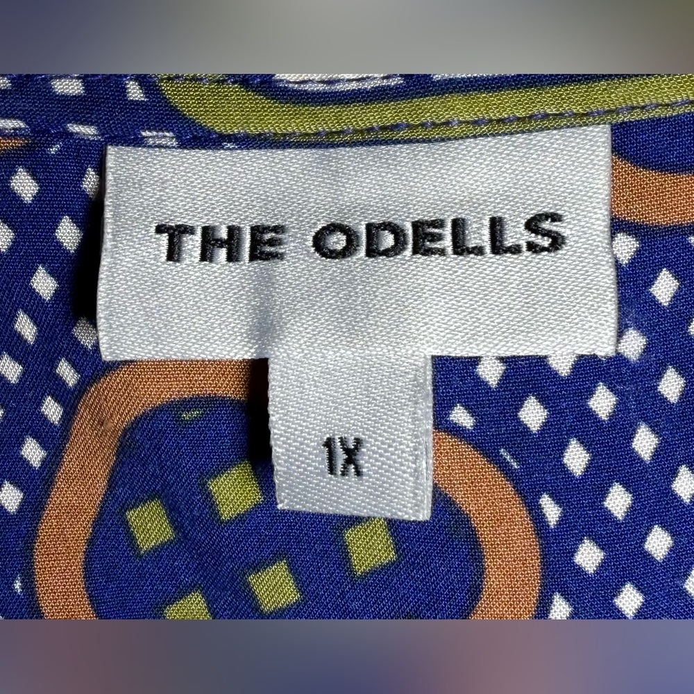 The Odells Anthro Sierra Kimono Tassel Dolman Sleeves Geometric Boho Top 1X - Picture 8 of 10